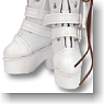 Double Belt Long Boots (White) (Fashion Doll)