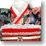 For 60cm Kimono Set -Hana ni Kocho- (Navy Blue Flower) (Fashion Doll)