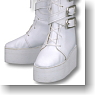 For 60cm Buckle Long Boots (White) (Fashion Doll)