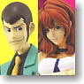 Lupin Knockdown DX Stylish Figure 1st TV Ver. Lupin and Fujiko 2 pieces (Arcade Prize)