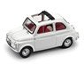 フィアット 500D オープンルーフ 1960 ホワイト (ミニカー)