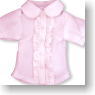 For 27cm Short Sleeve Ruffle Blouse (Pink) (Fashion Doll)