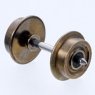 [ 0652 ] Wheels Dia. 5.6mm without Gears (Black Color for Conventional Power Collection System) (4Pieces) (Model Train)
