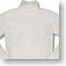 For 60cm Turtle-neck Knit (White) (Fashion Doll)