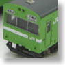 J.R. Series 103 Kansai Type Unit Window Car (Yellow-green Color, Low Driving Stand) Four Car Standard Formation Total Set (with Motor) (Basic 4-Car Pre-Colored Kit) (Model Train)