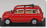 Fiat 500 Mini Van (1960) Open (Red) (Diecast Car)