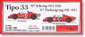 Tipo33 `67 Sebring #65 #66 `67 Nurburgring #20 #21 (Metal/Resin kit)