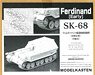 Crawler Track for Ferdinand Destroyer Tank Early Type (Plastic model)