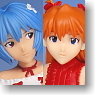 Evangelion EX Figure White & Red Rei & Asuka 2pieces (Arcade Prize)