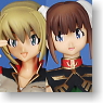 Mobile Suit Gundam 0083 Card Builde DX Girls Figure Reiko and Cathy 2 pieces (Arcade Prize)