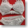 Inner [Brassiere & Shorts] Romantic Cotton (White) (Fashion Doll)