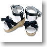 Ribbon Sandal (Black) (Fashion Doll)