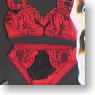 Inner [Brassiere & Shorts] Oriental Race Collection (Red) (Fashion Doll)