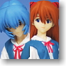 Evangelion New Movie Ver. Figure Set Ver.2 Rei & Asuka 2pieces (Arcade Prize)