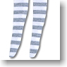 Alice Over Knee Socks (Gray/White) (Fashion Doll)