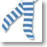 For 60cm Alice High Socks (Blue/White) (Fashion Doll)