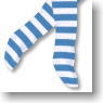For 60cm Alice Over Knee Socks (Blue/White) (Fashion Doll)