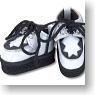 Rubber-soled Shoes (White) (Fashion Doll)