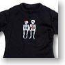 For 60cm Tim & Tina Long sleeve T-shirt (Black) (Fashion Doll)