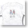 For 60cm Tim & Tina Long sleeve T-shirt (White) (Fashion Doll)