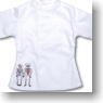 60cm用 ティム＆ティナ半袖Tシャツ (白) (ドール)