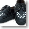 For 60cm Rubber-soled Shoes (Black) (Fashion Doll)