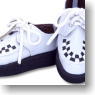 For 60cm Rubber-soled Shoes (White) (Fashion Doll)
