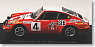 ポルシェ 911S 1972年ラリー・モンテカルロ2位 (#4) (ミニカー)