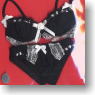 Inner [Brassiere & Shorts] GothLoli Cotton Rose (Black) (Fashion Doll)