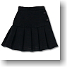 Pleats Mini Skirt (Black) (Fashion Doll)