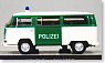 VW T2a bus Polizei dark green (ミニカー)