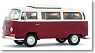 VW T2a Camping red-white (ミニカー)