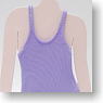 One-piece Swimsuit (Lavender) (Fashion Doll)