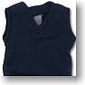 School Knit Vest (Navy blue) (Fashion Doll)