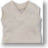School Knit Vest (Beige) (Fashion Doll)