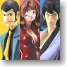 Lupin The 3rd DX Assembling Type Stylish Figure 1st.TV ver.5 Lupin & Fujiko & Goemon 3 pieces (Arcade Prize)