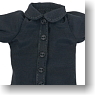 For 23cm Short-sleeved Blouse (Black) (Fashion Doll)