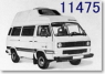 VW T3 camping bus with high roof `Westfalia` (ミニカー)