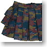 Size Frill Mini Skirt (Camouflage) (Fashion Doll)
