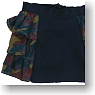 Size Frill Mini Skirt (Black & Camouflage) (Fashion Doll)