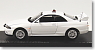 日産 スカイライン GT-R (R33) 1997  埼玉県警察高速道路交通警察隊 (White) (ミニカー)
