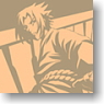 Naruto Sasuke Action T-shirt Khaki S (Anime Toy)