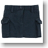 Cargo Pocket Mini Skirt (Black) (Fashion Doll)