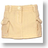 Cargo Pocket Mini Skirt (Beige) (Fashion Doll)