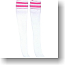 Line High Sox (Pink/White) (Fashion Doll)