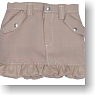 Frill Mini Skirt (Beige) (Fashion Doll)