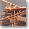単線架線柱 (茶) (15本入) (鉄道模型)