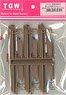 Catenary Pole Set for Single Track (Brown) (30 pieces) (Model Train)