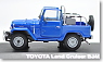トヨタ ランドクルーザー (BJ 40) (1980) (ロイヤルブルー/ホワイトルーフ) (ミニカー)