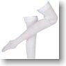 Over knee Rib Socks (White) (Fashion Doll)